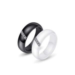 Round Ceramics Simple White Black